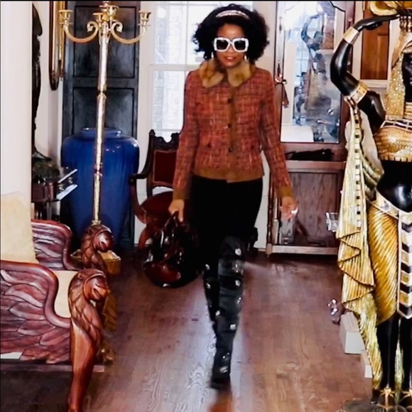 Dolce&Gabbana sable fur suede trim Jacket coat 2 - Picture 11 of 16